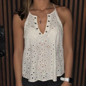 American eagle white tank top